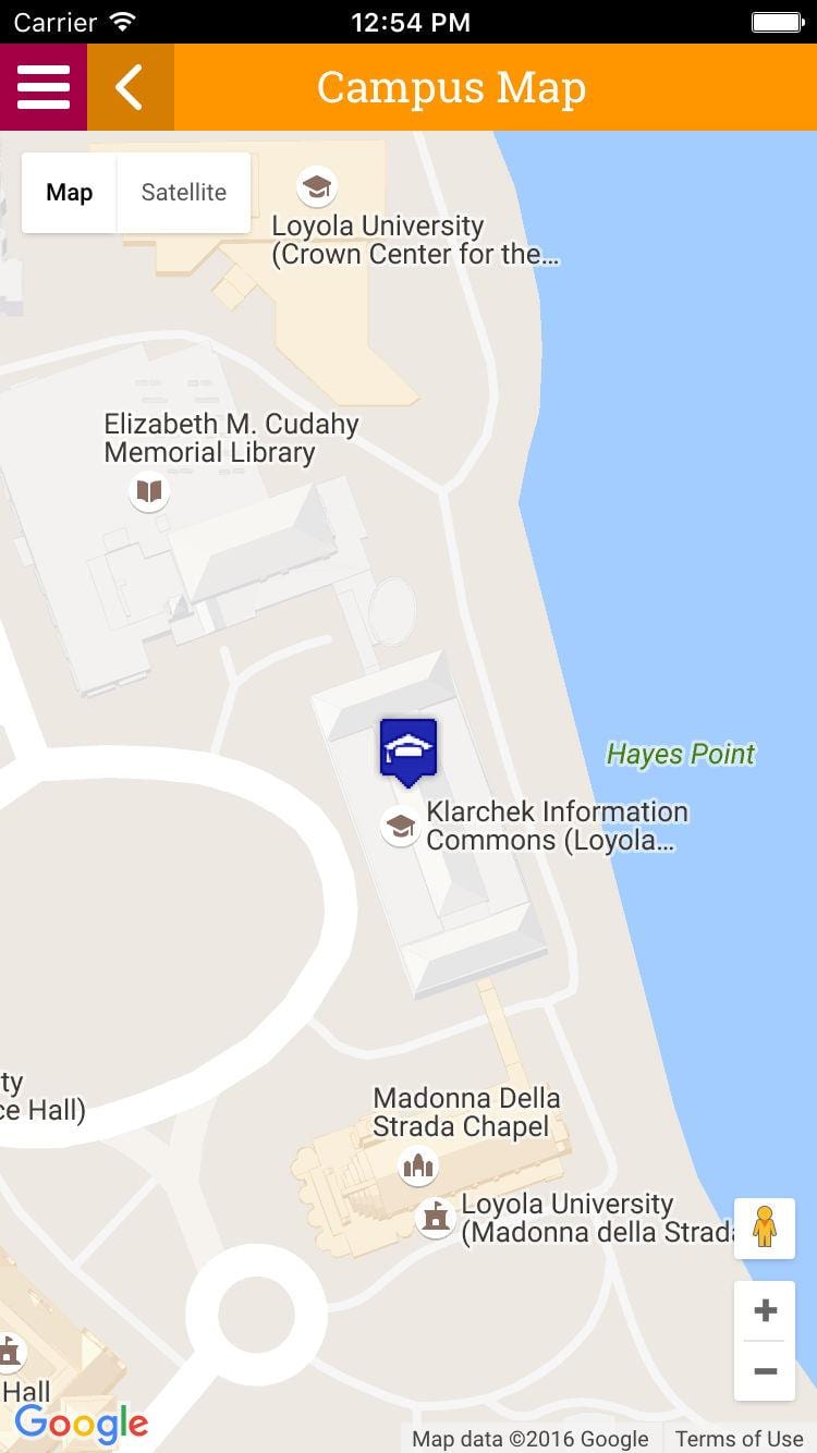 map of Loyola বিশ্ববিদ্যালয় শিকাগো