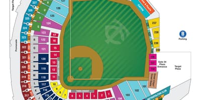 Wrigley মাঠ আসনবিন্যাস মানচিত্র সঙ্গে আসন সংখ্যা